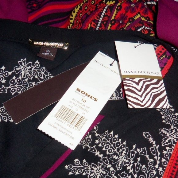 Dana Buchman Boho Paisley Western Button Down Top Blouse Women’s 10 NWT - Picture 4 of 9